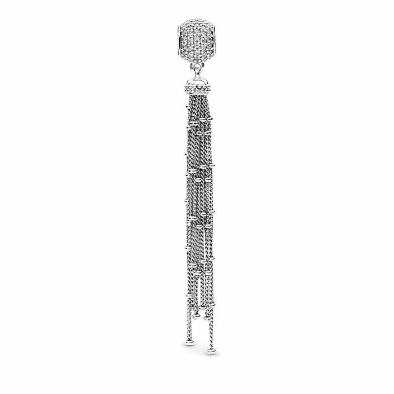 Pandora Australia Enchanted Tassel Pendant Charm - Sterling Silver | ZADXRY745